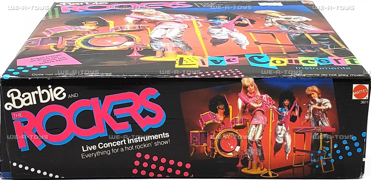 Barbie and the Rockers Live Concert Instruments Playset 1986