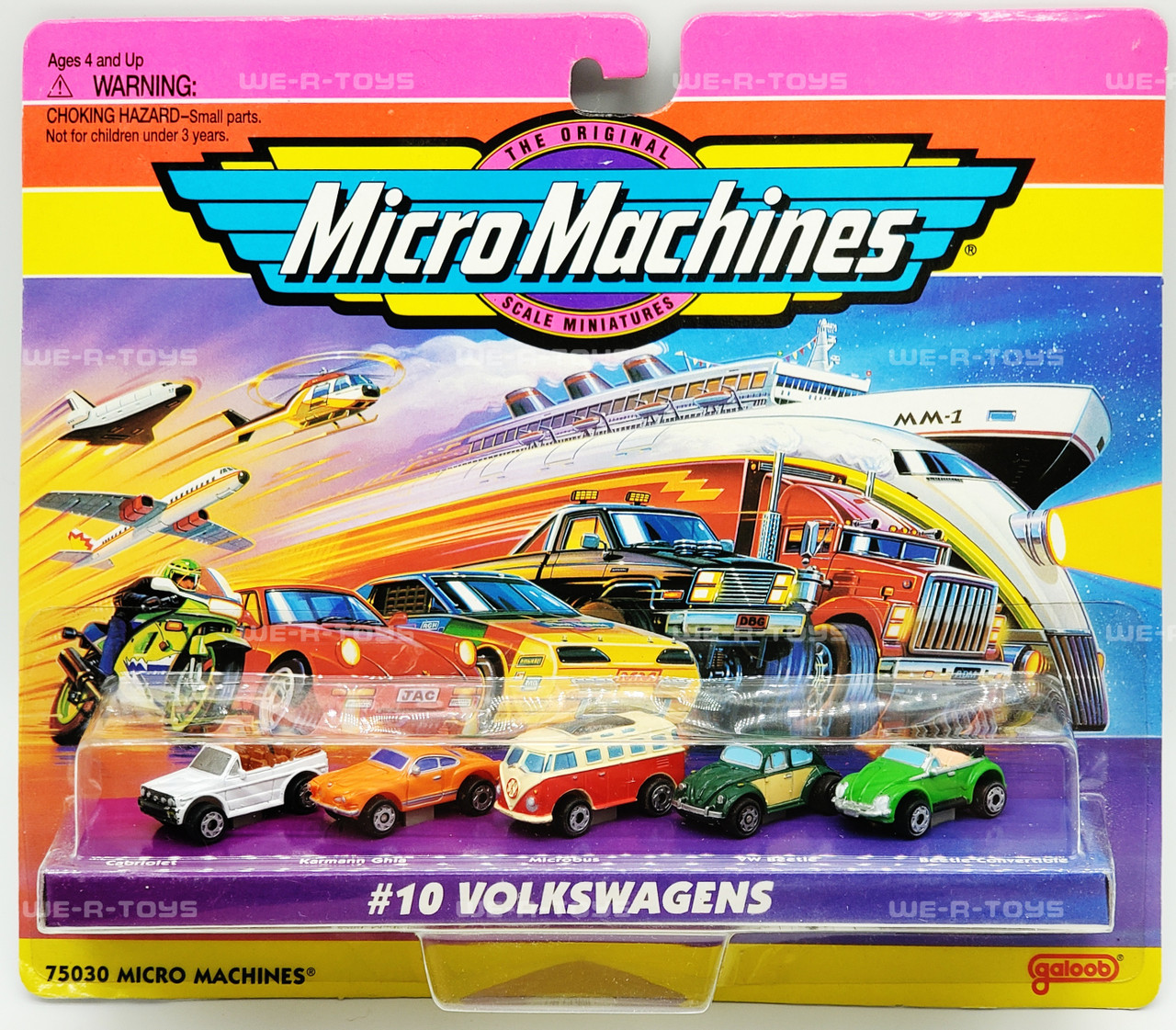 Micro Machines #10 Volkswagens Collection 1995 Galoob 75030