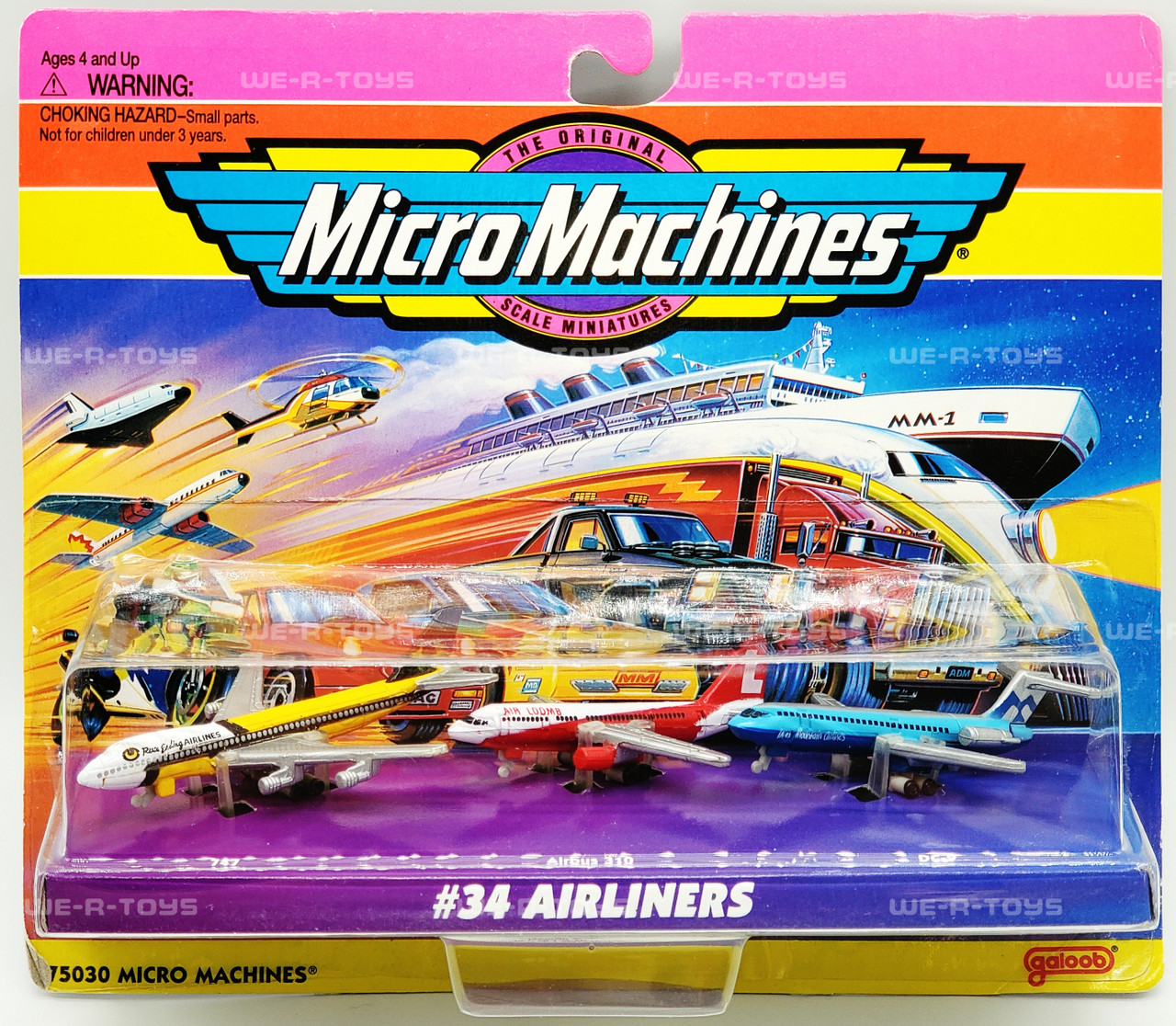 Micro Machines #34 Airliners Collection 1995 Galoob 75030 NEW - We