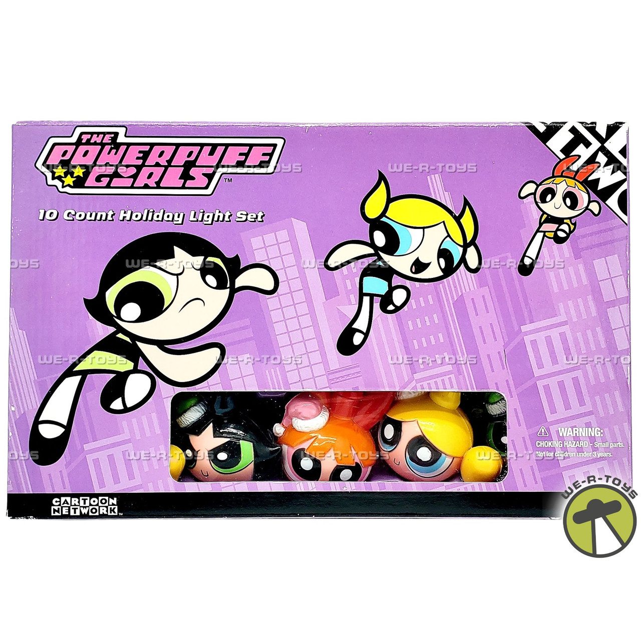 The Powerpuff Girls 10 Count Holiday Light Set 2001 Gemmy