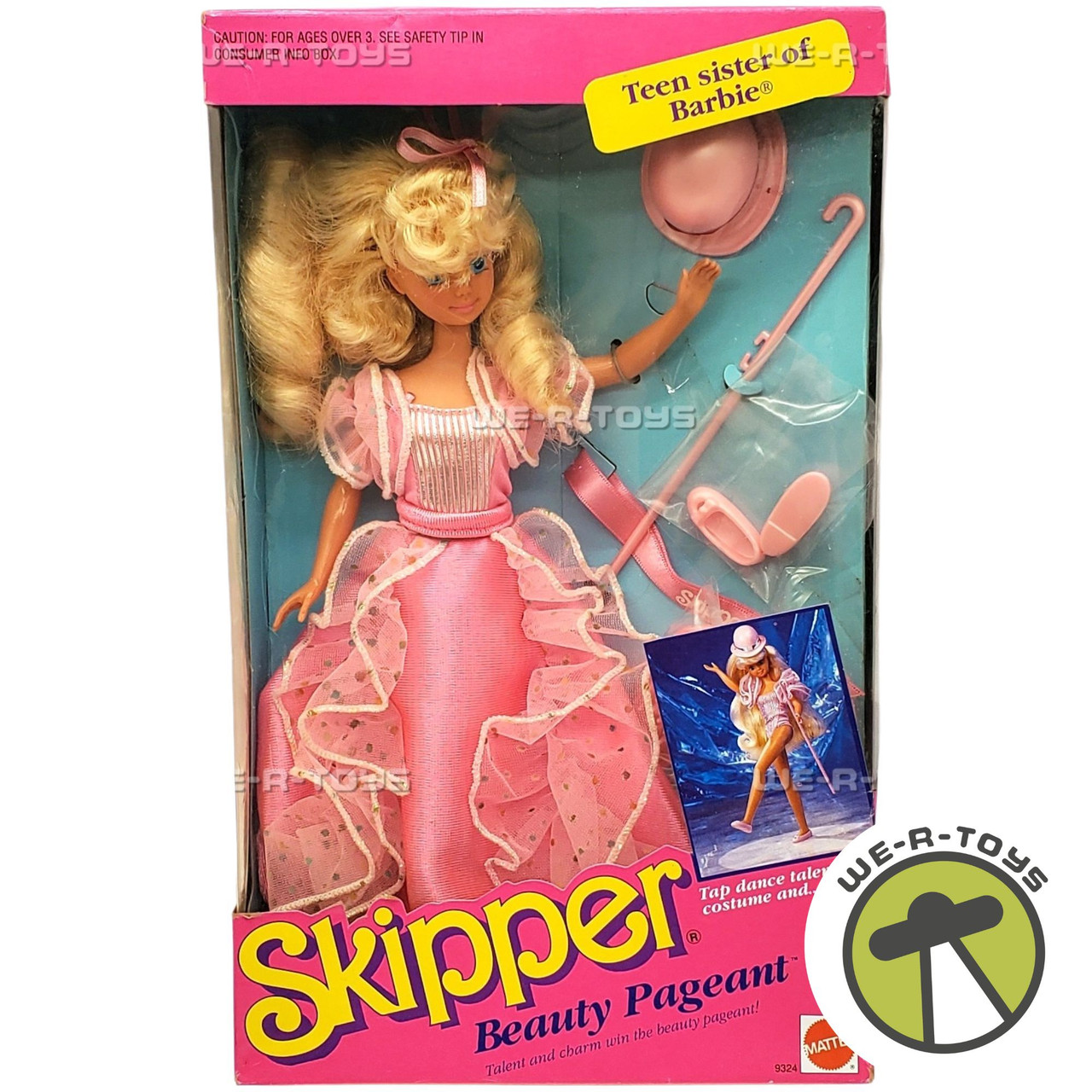 Skipper Teen Sister of Barbie Beauty Pageant Dol 1991 Mattel No