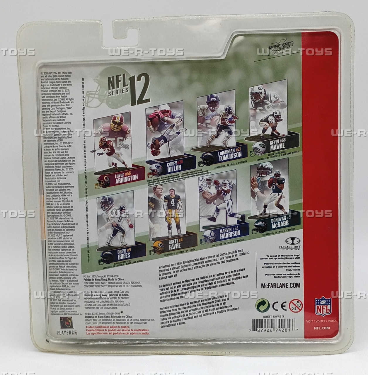 NFL Packers Brett Favre Series 12 Action Figure 2005 McFarlane