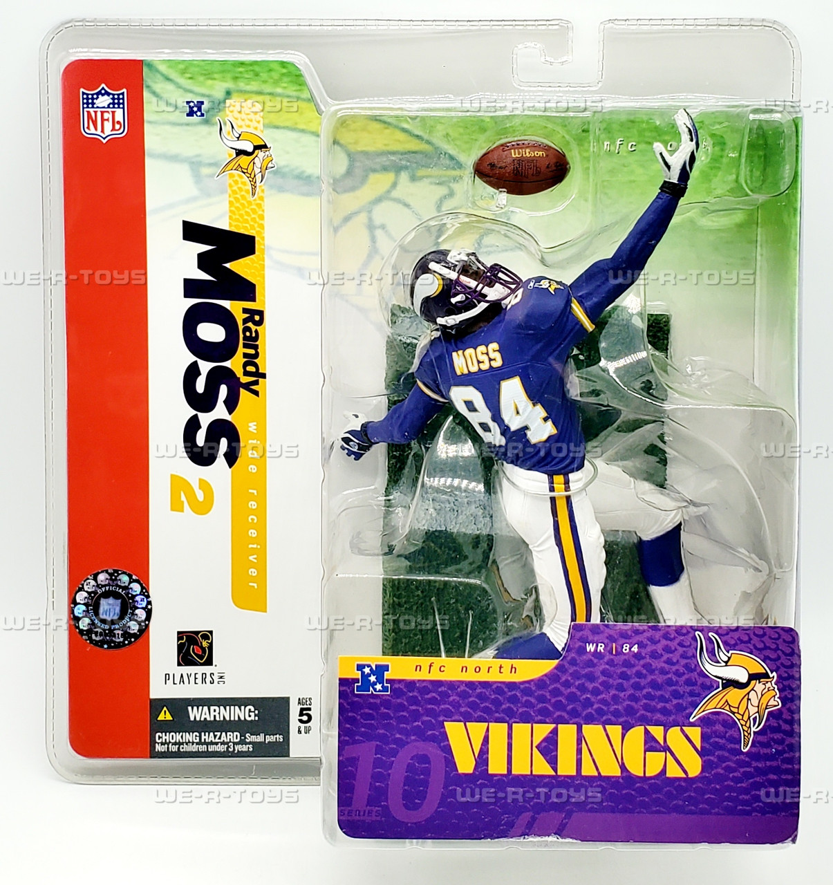 【超希少】Mcfarlane NFL RANDY MOSS Custom McFarlane NFL 6\" Randy Moss Minnesota Vikings Figure