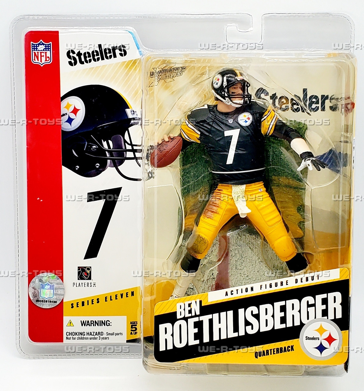 【未開封】NFL Ben Roethlisberger フィギュア Pittsburgh Steelers #7 Ben Roethlisberger Away Jersey Figurine
