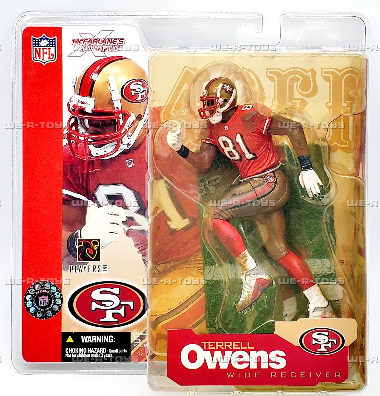 NFL San Francisco 49ers Wide Receiver No.81 Terrell Owens
