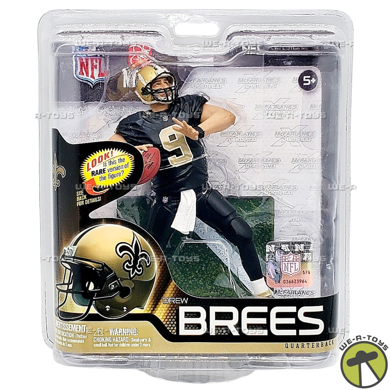 NFL Saints Quarterback Drew Brees Action Figure 2012 McFarlane