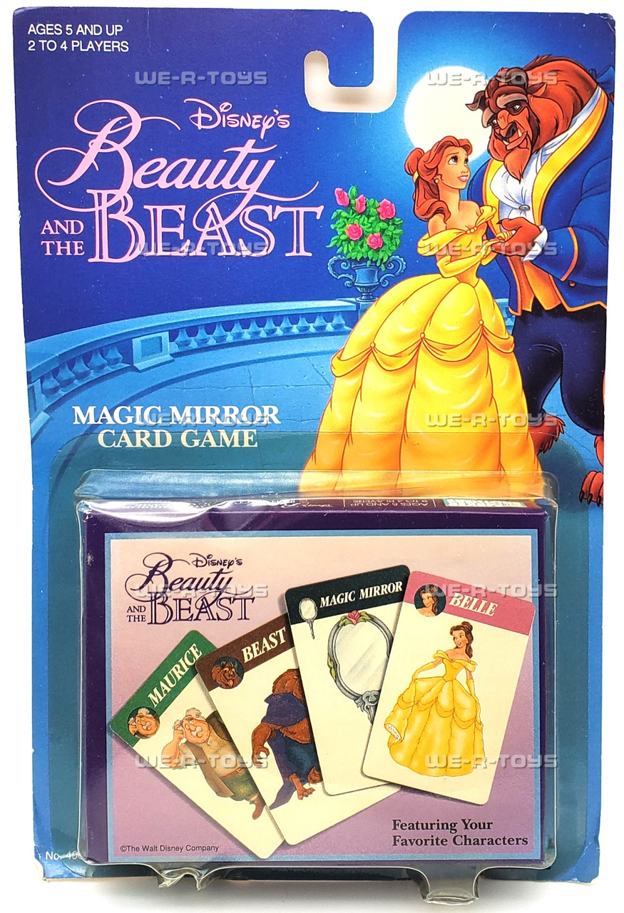 Disney's Beauty and the Beast Magic Mirror Card Game 1991 Parker