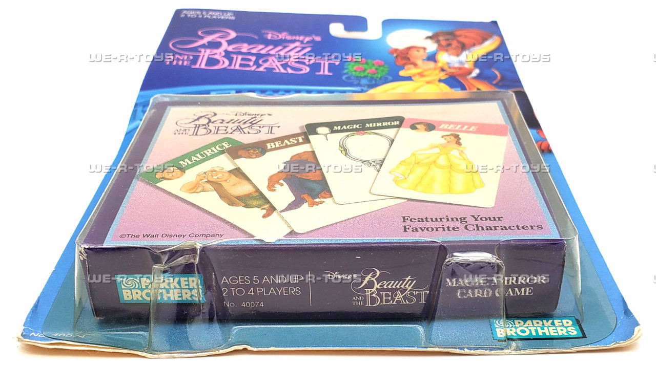 Disney's Beauty and the Beast Magic Mirror Card Game 1991 Parker