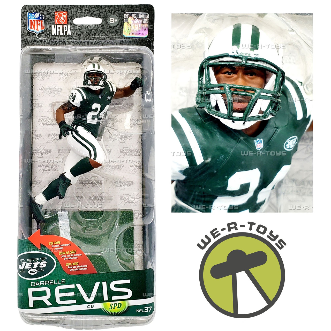 ニューヨーク・ジェッツ レイビス選手 フィギュア NFL New York Jets Cornerback Darrelle Revis Action Figure 2015