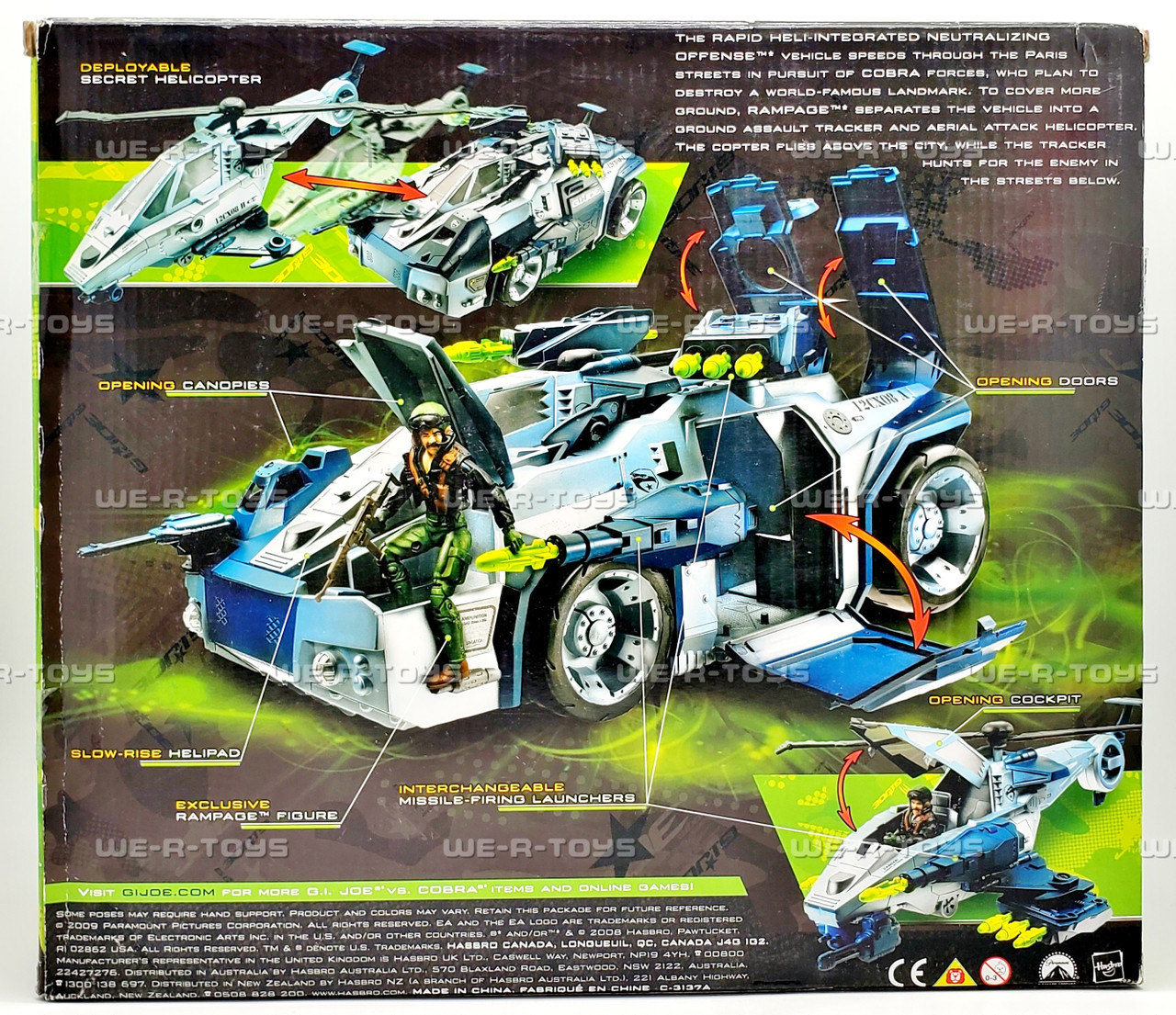 G.I. Joe The Rise of Cobra R.H.I.N.O. Vehicle 2009 Hasbro 92747