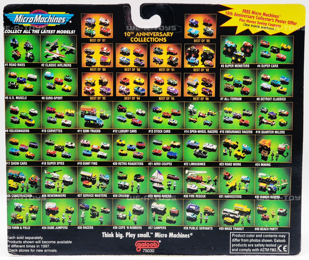 Micro Machines 10th Anniversary #5 U.S. Muscle Collection 1996