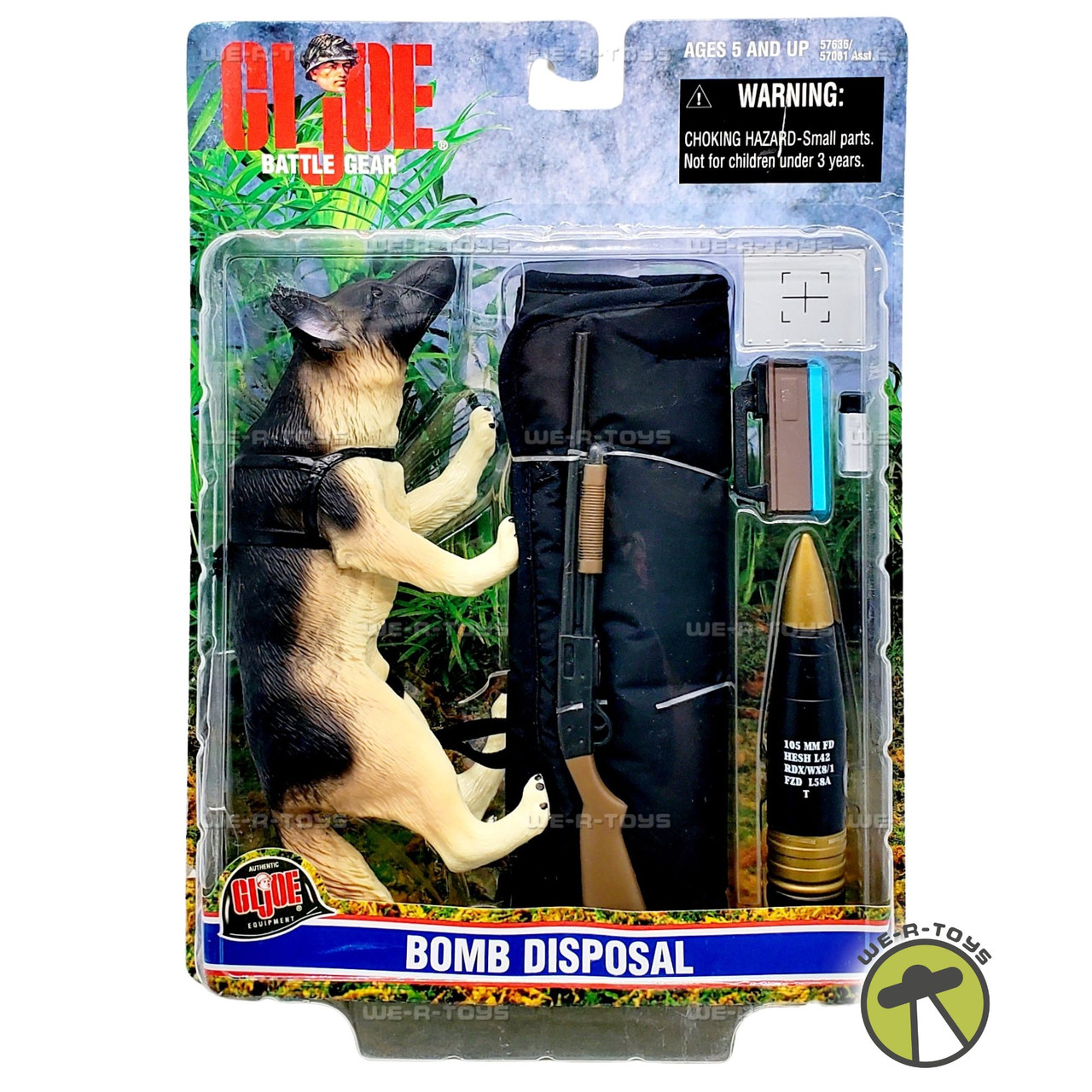 G.I. Joe Bomb Disposal Dog Battle Dog Set 2000 Mattel 57636 - We-R