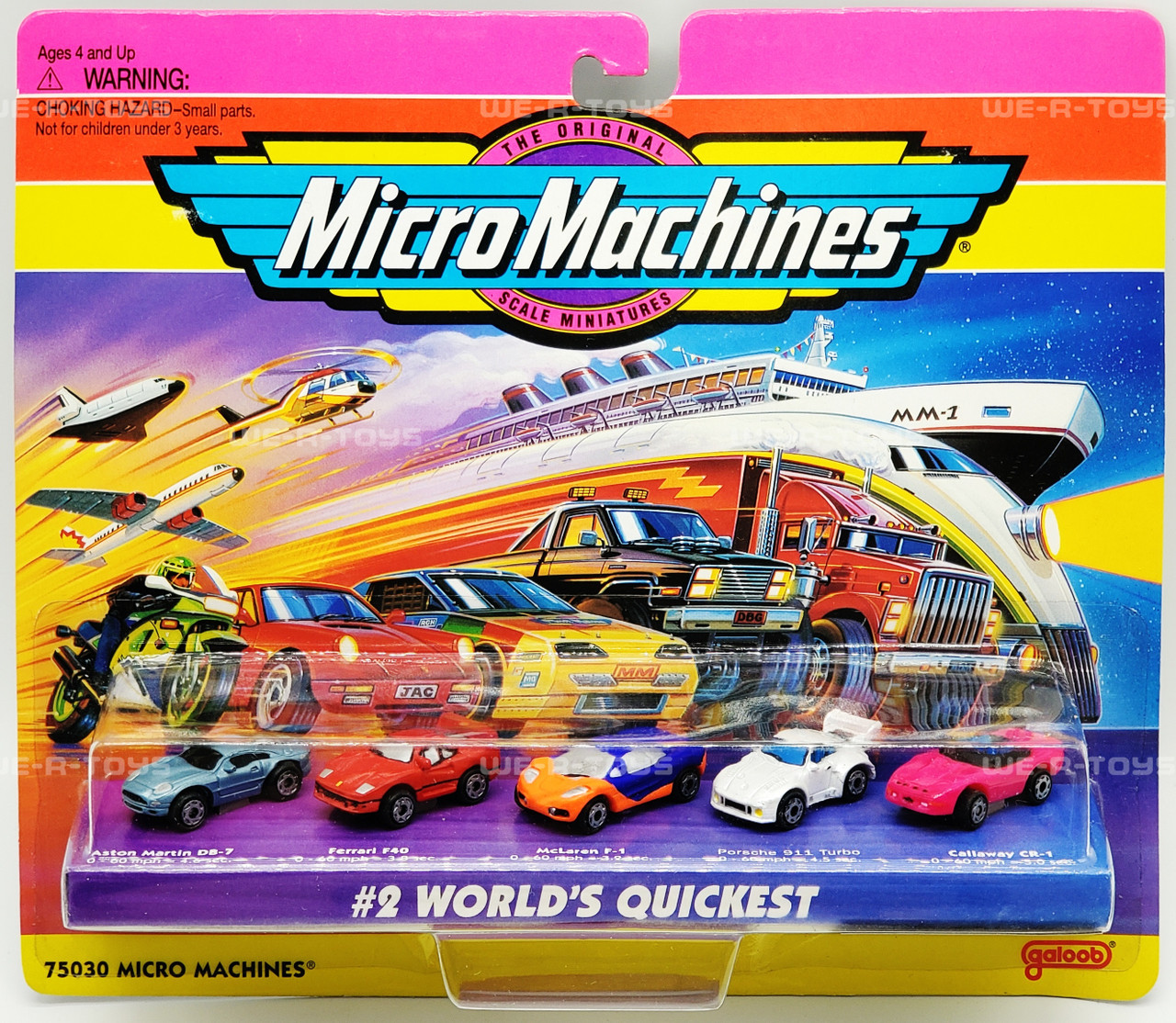 Micro Machines #2 World's Quickest Collection 1995 Galoob 75030
