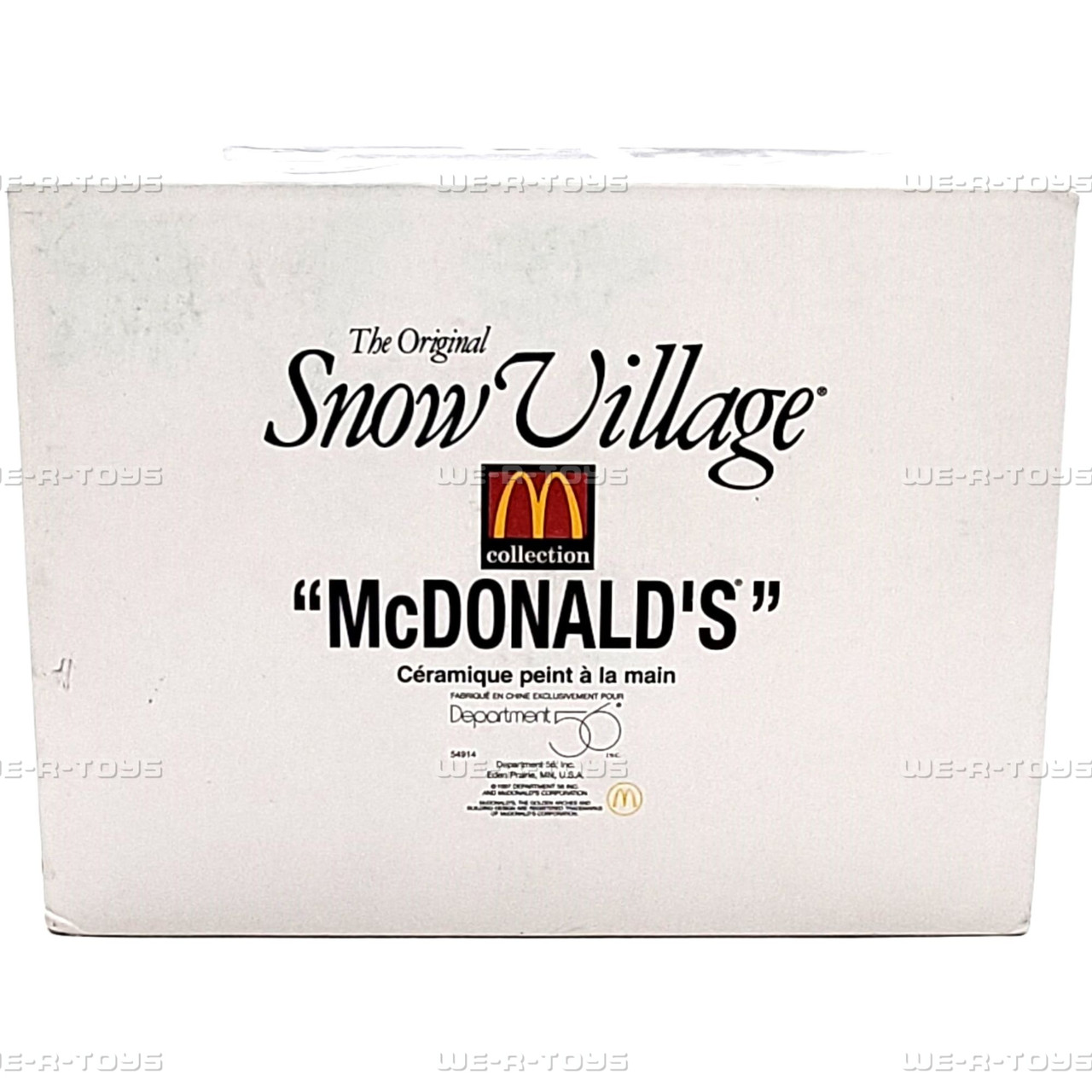 Department 56 Snow Village McDonalds - We-R-Toys