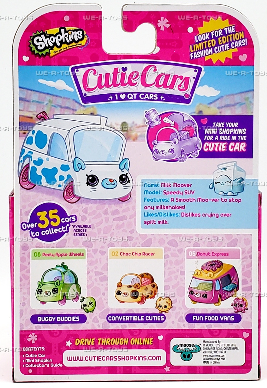 Shopkins Cutie Cars 19 Milk Moover Vehicle Moose Toys 56591 We-R