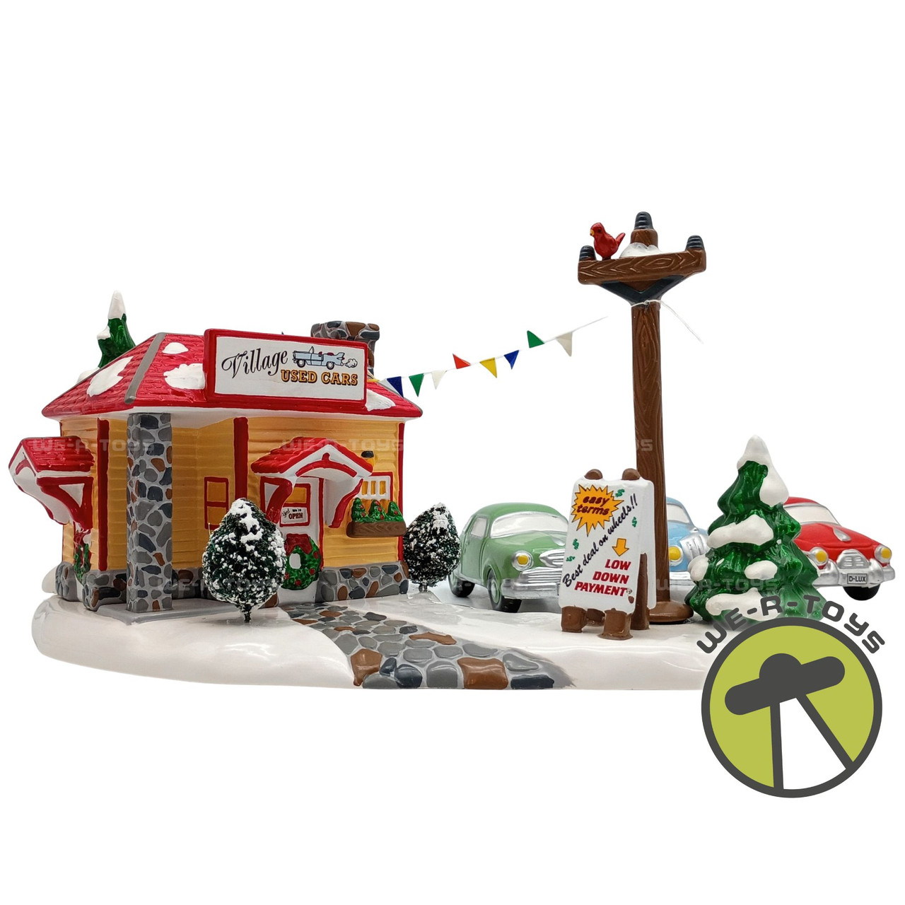 Department 56 Original Snow Village Used Car Lot Set of 5