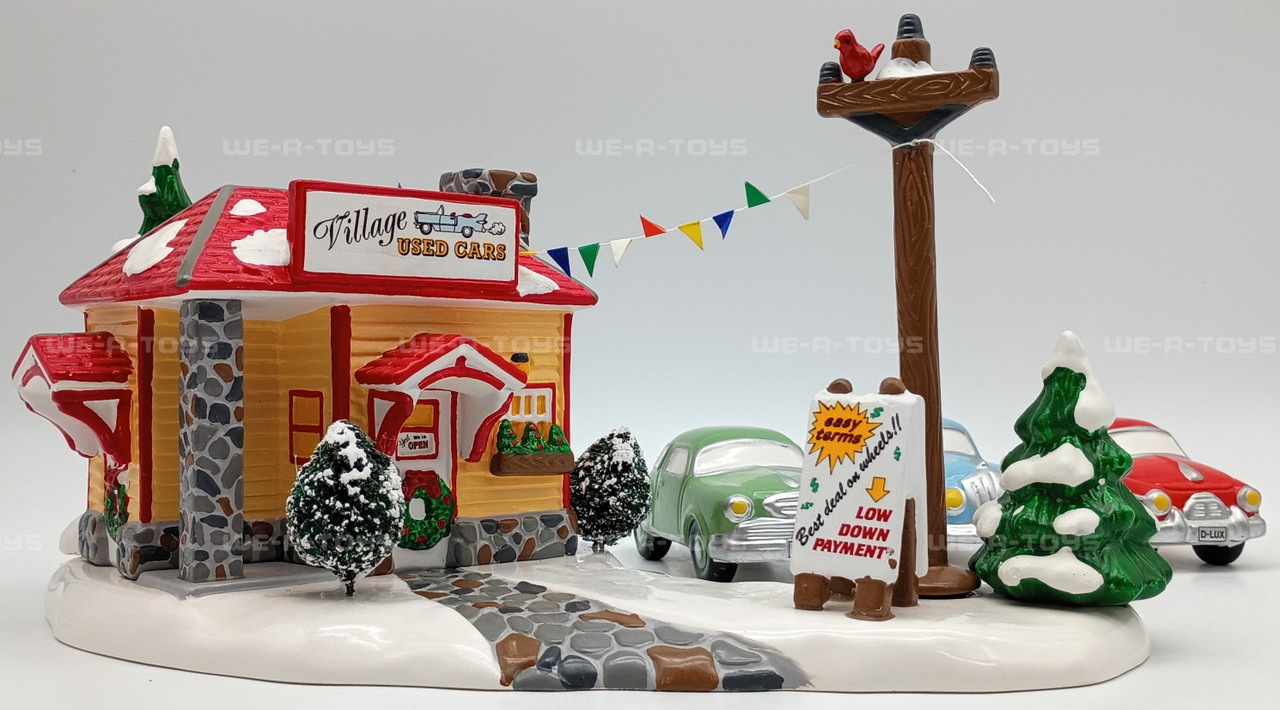 Department 56 Original Snow Village Used Car Lot Set of 5