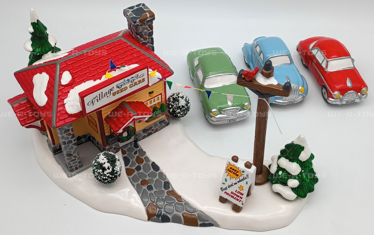 Department 56 Original Snow Village Used Car Lot Set of 5
