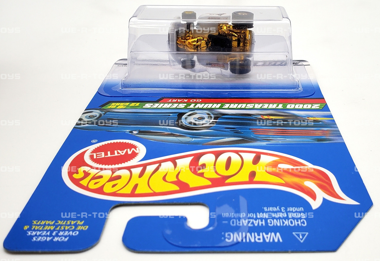 Hot Wheels Go Kart White/Gold 2000 Treasure Hunt Series 1999