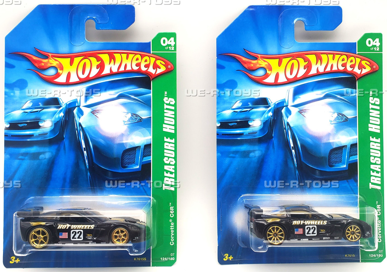 Hot Wheels Lot of 2 Corvette C6R Vehicle 4/12 Treasure Hunt 2006