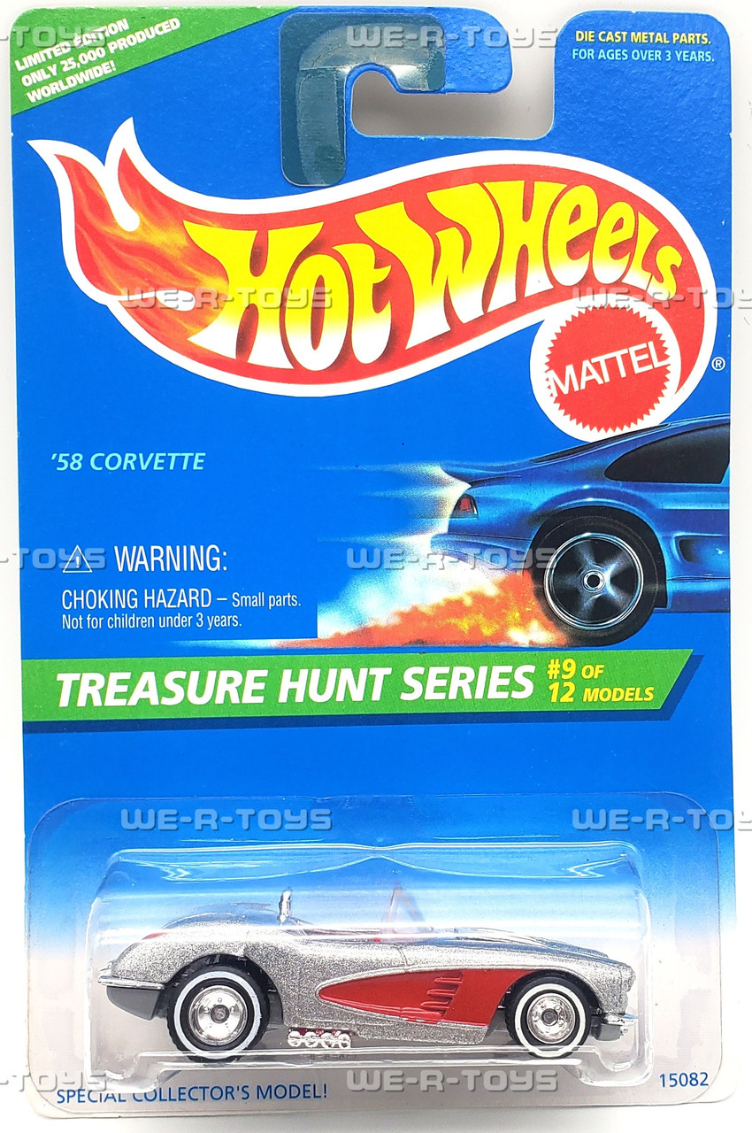 Hot Wheels '58 Corvette Vehicle 9/12 Treasure Hunt 1995 Mattel