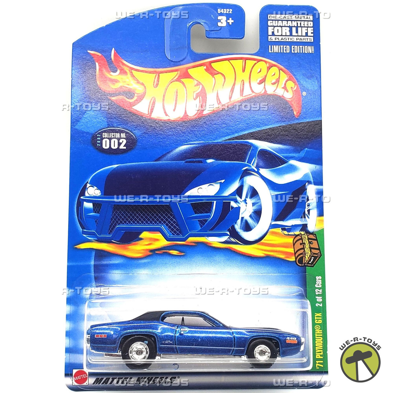 Hot Wheels '71 Plymouth GTX Vehicle 2/12 Treasure Hunt 2000 Mattel