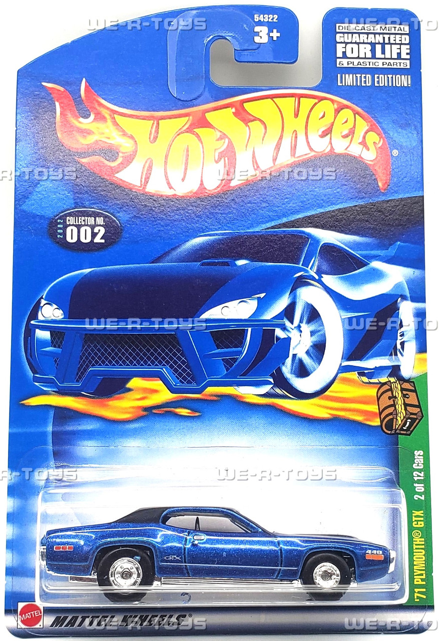 Hot Wheels '71 Plymouth GTX Vehicle 2/12 Treasure Hunt 2000 Mattel