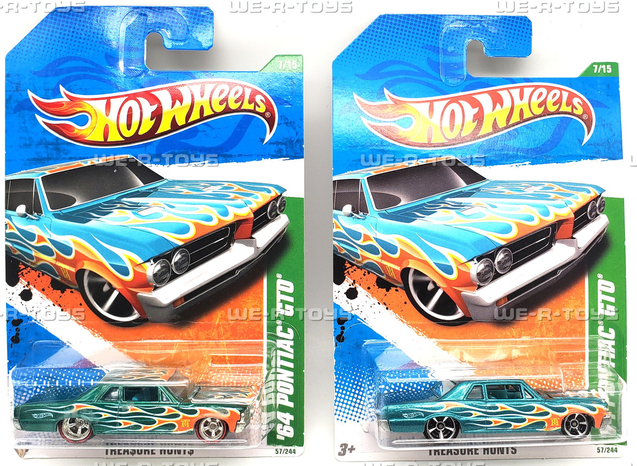 Hot Wheels Lot of 2 '64 Pontiac GTO Vehicle 7/15 Treasure Hunts