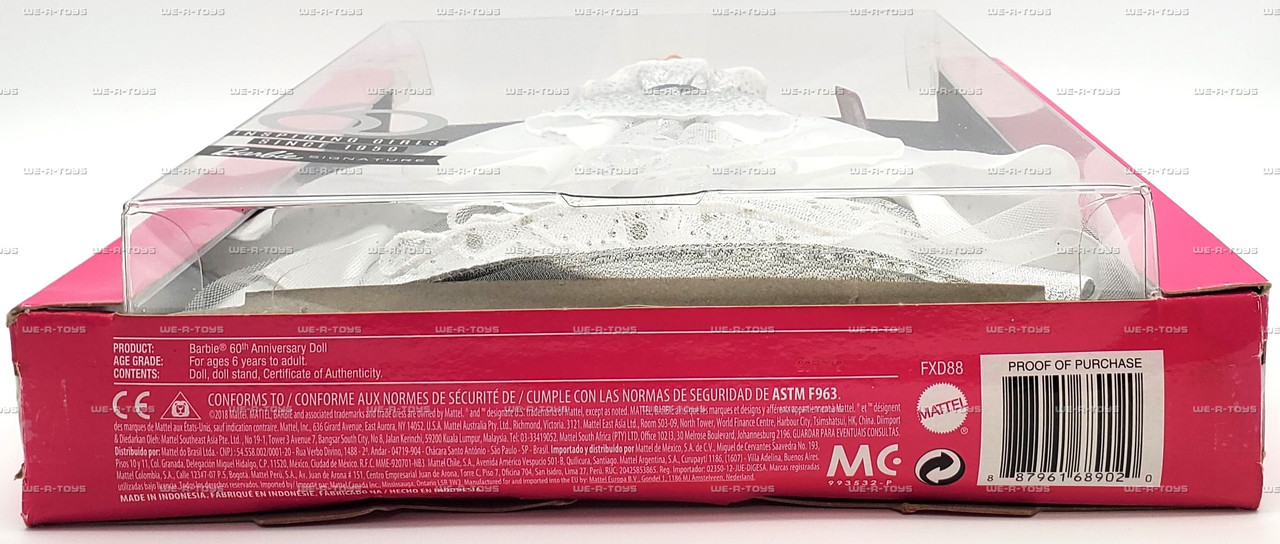Barbie Signature 60th Anniversary Doll 2018 Mattel #FXD88 - We-R-Toys