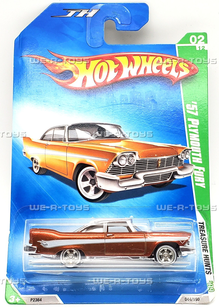 Hot Wheels Lot of 2 '57 Plymouth Fury Vehicle 2/12 Treasure Hunts