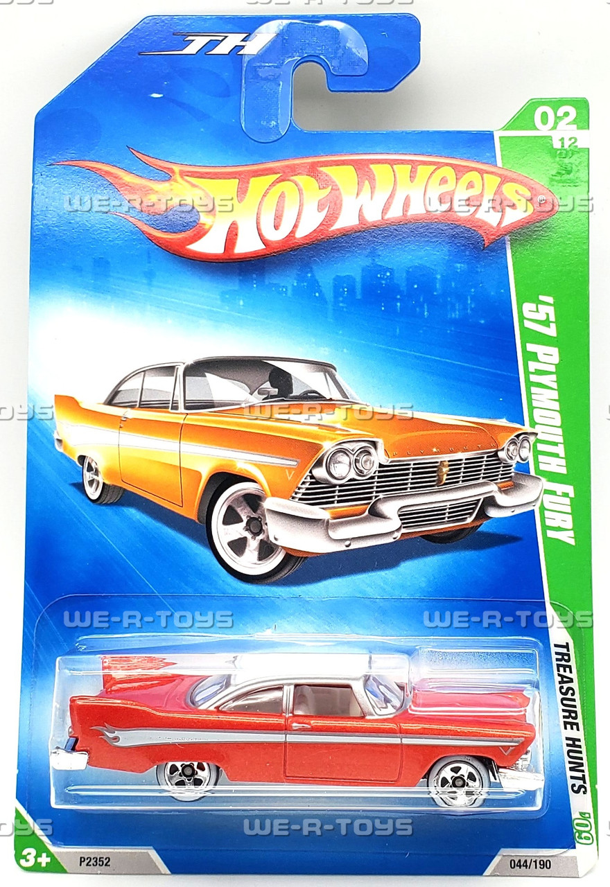 Hot Wheels Lot of 2 '57 Plymouth Fury Vehicle 2/12 Treasure Hunts