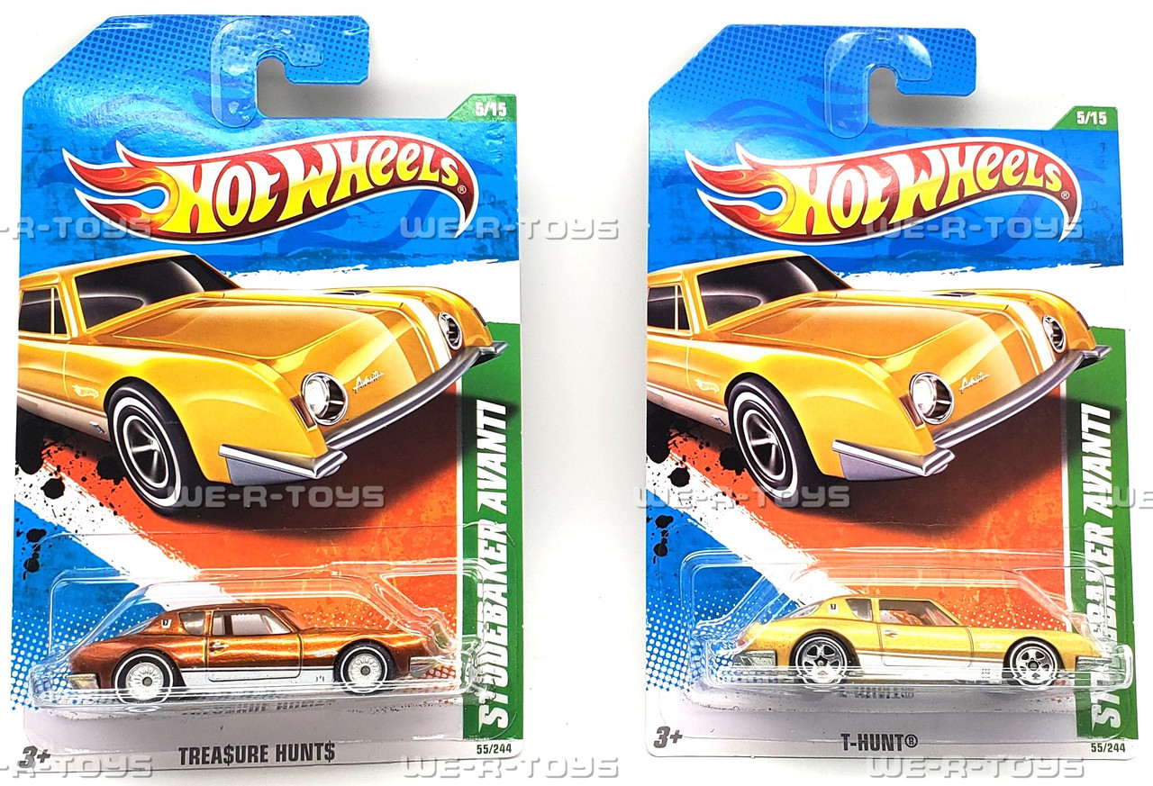 Hot Wheels Lot of 2 Studebaker Avanti Vehicle 5/15 Treasure Hunts