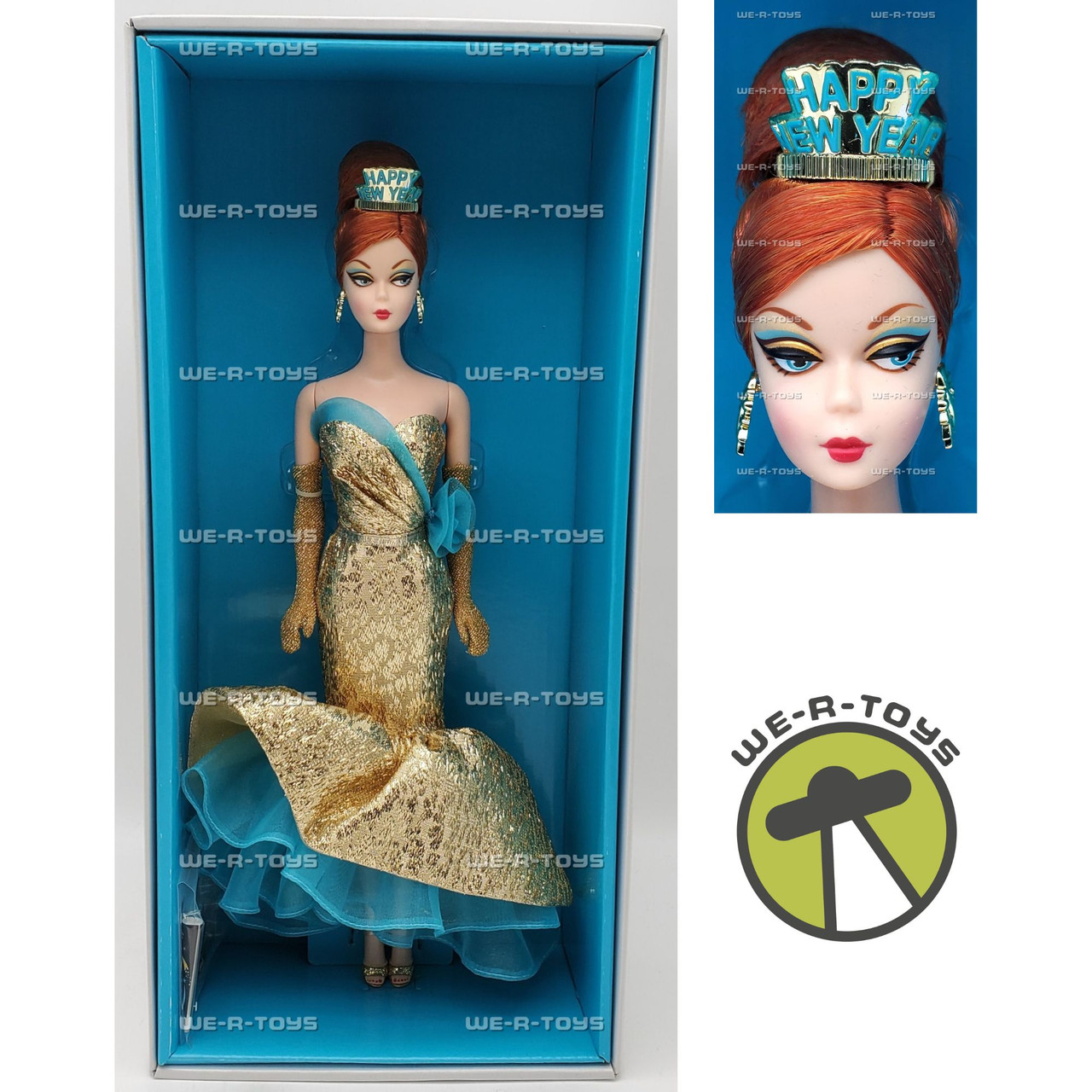 Barbie Happy New Year Doll Holiday Hostess Collection 2013 Gold