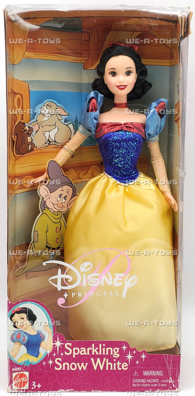 Disney Princess Sparkling Snow White Doll 2001 Mattel #54203 We