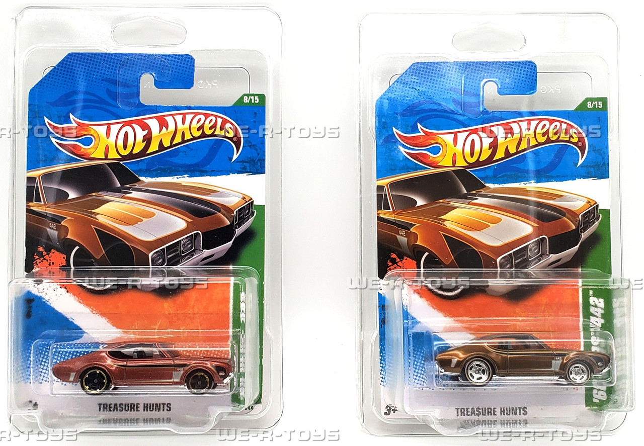 Hot Wheels Lot of 2 '68 Olds 442 Vehicle 8/15 Treasure Hunts 2010