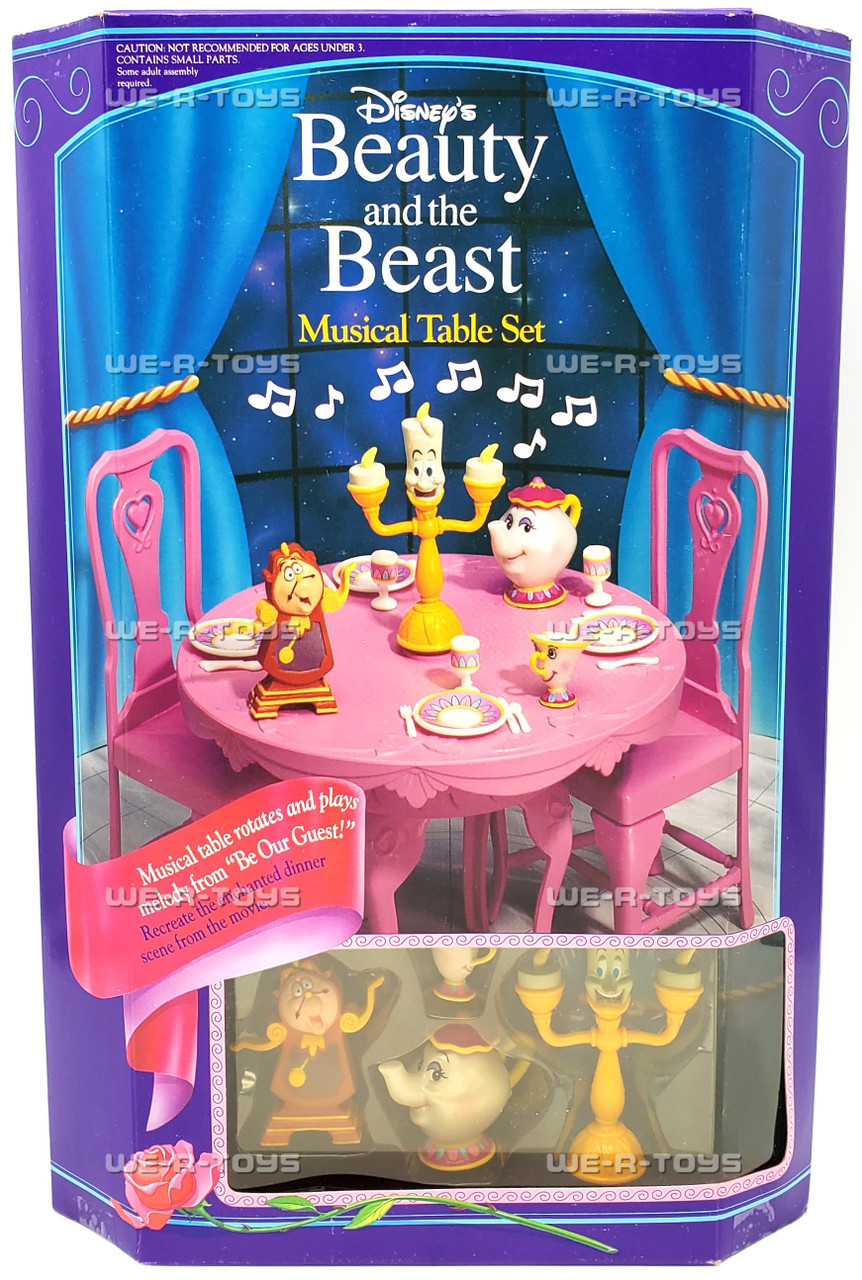 Disney's Beauty and the Beast Musical Table Set 1993 Mattel #10571
