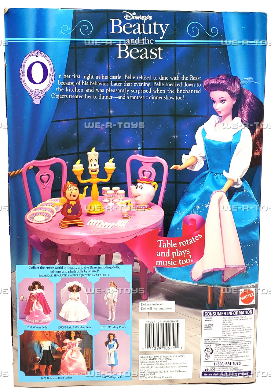 Beauty World Ⅱ NEW BAMBI 物語　日本ベスト　セット売り Disney's Beauty and the Beast Musical Table Set 1993 Mattel #10571