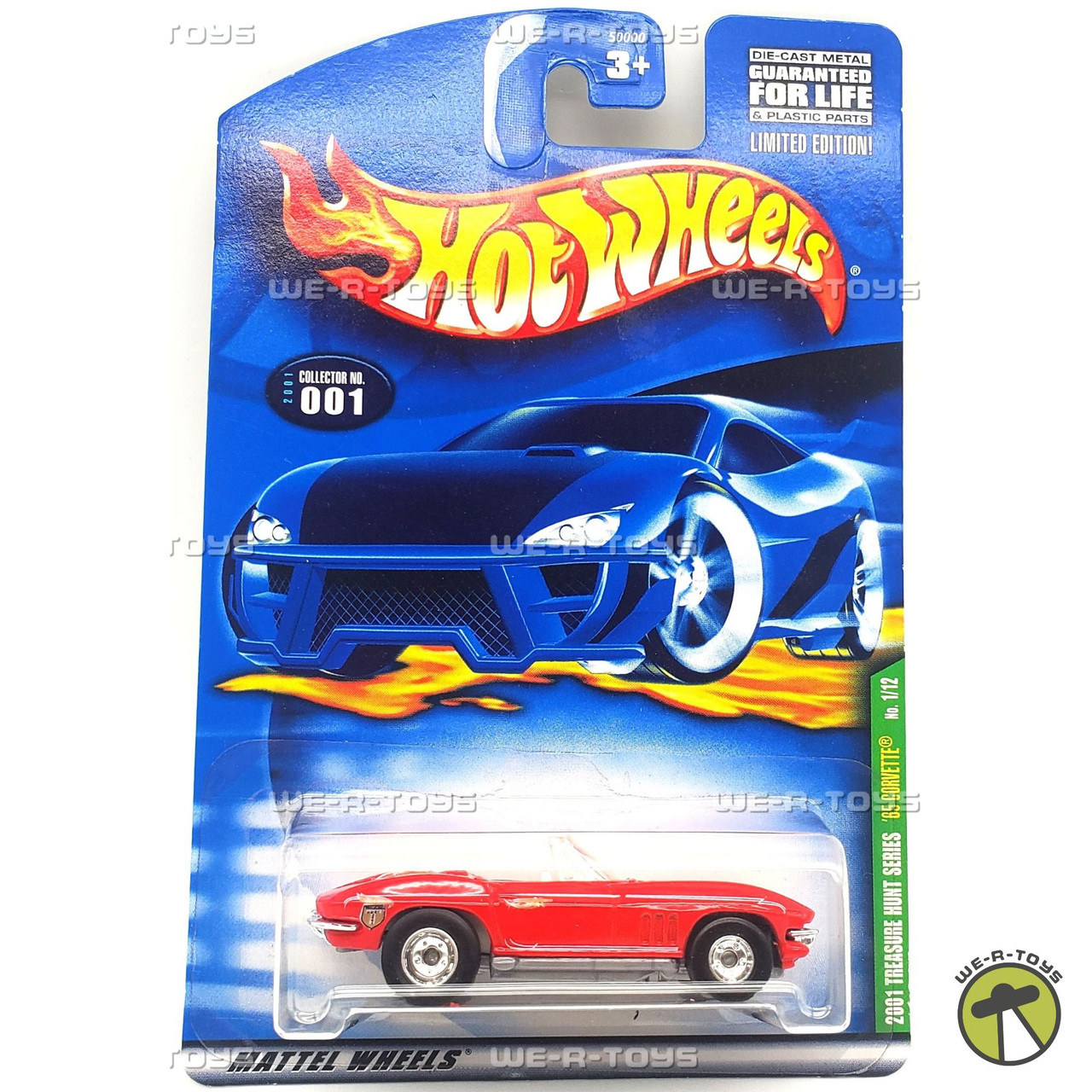 Hot Wheels '65 Corvette Red Vehicle 1/12 Treasure Hunt 2000 Mattel