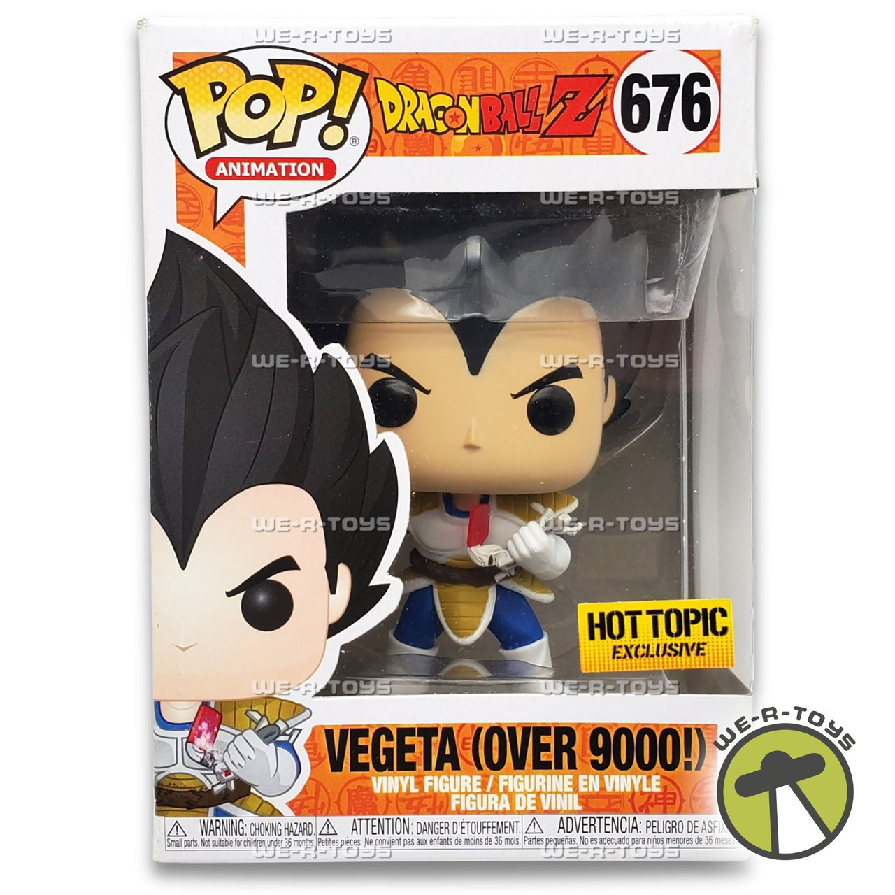 Funko Pop! Animation Dragon Ball Z Vegeta Over 9000! Exclusive