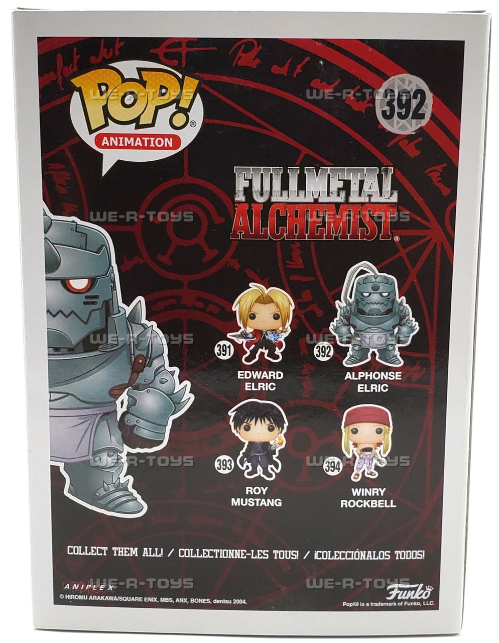 Funko Pop Animation Fullmetal Alchemist Alphonse Elric Vinyl