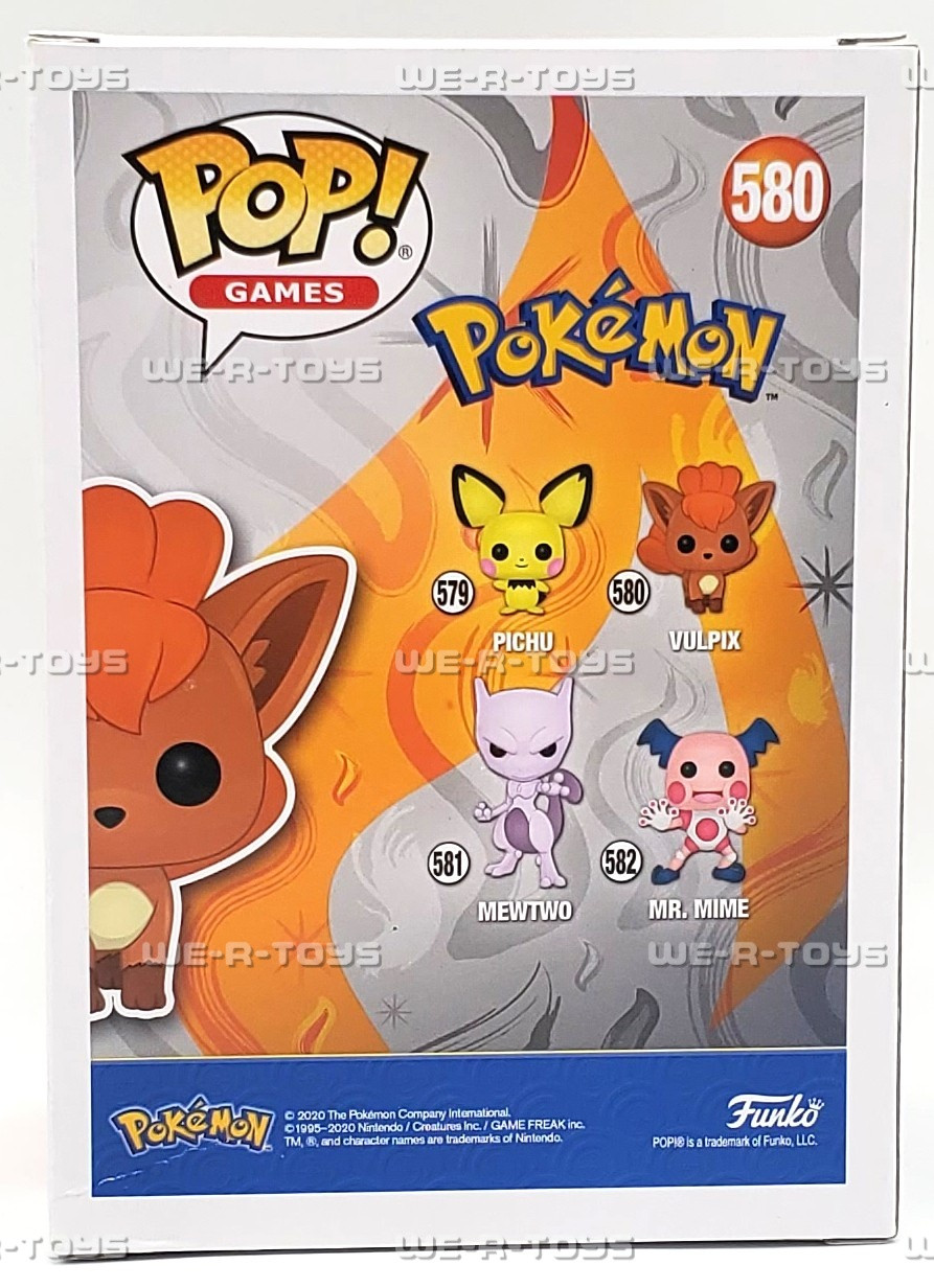 Pokémon POP! Games Vulpix Figure 2020 Funko #580 - We-R-Toys