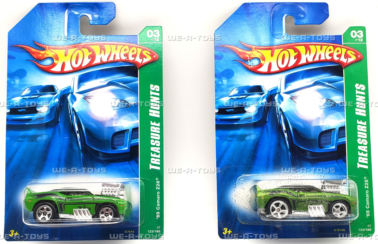 Hot Wheels Lot of 2 '69 Camaro Z28 Vehicle 3/12 Treasure