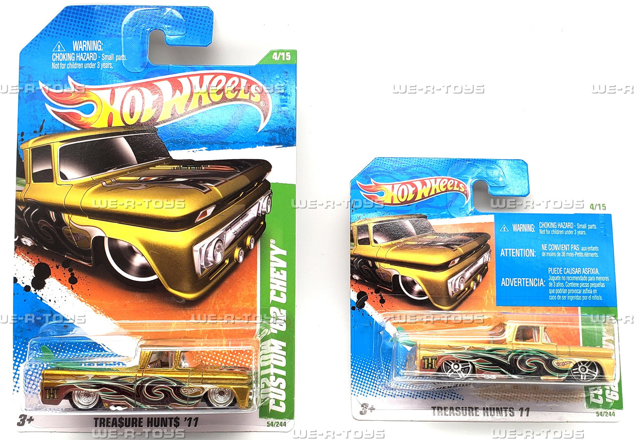 Hot Wheels Lot of 2 Custom '62 Chevy Vehicle 4/15 Treasure Hunts