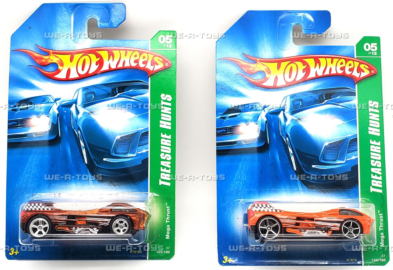 Hot Wheels Lot of 2 Mega Thrust Vehicle 5/12 Treasure Hunts 2006