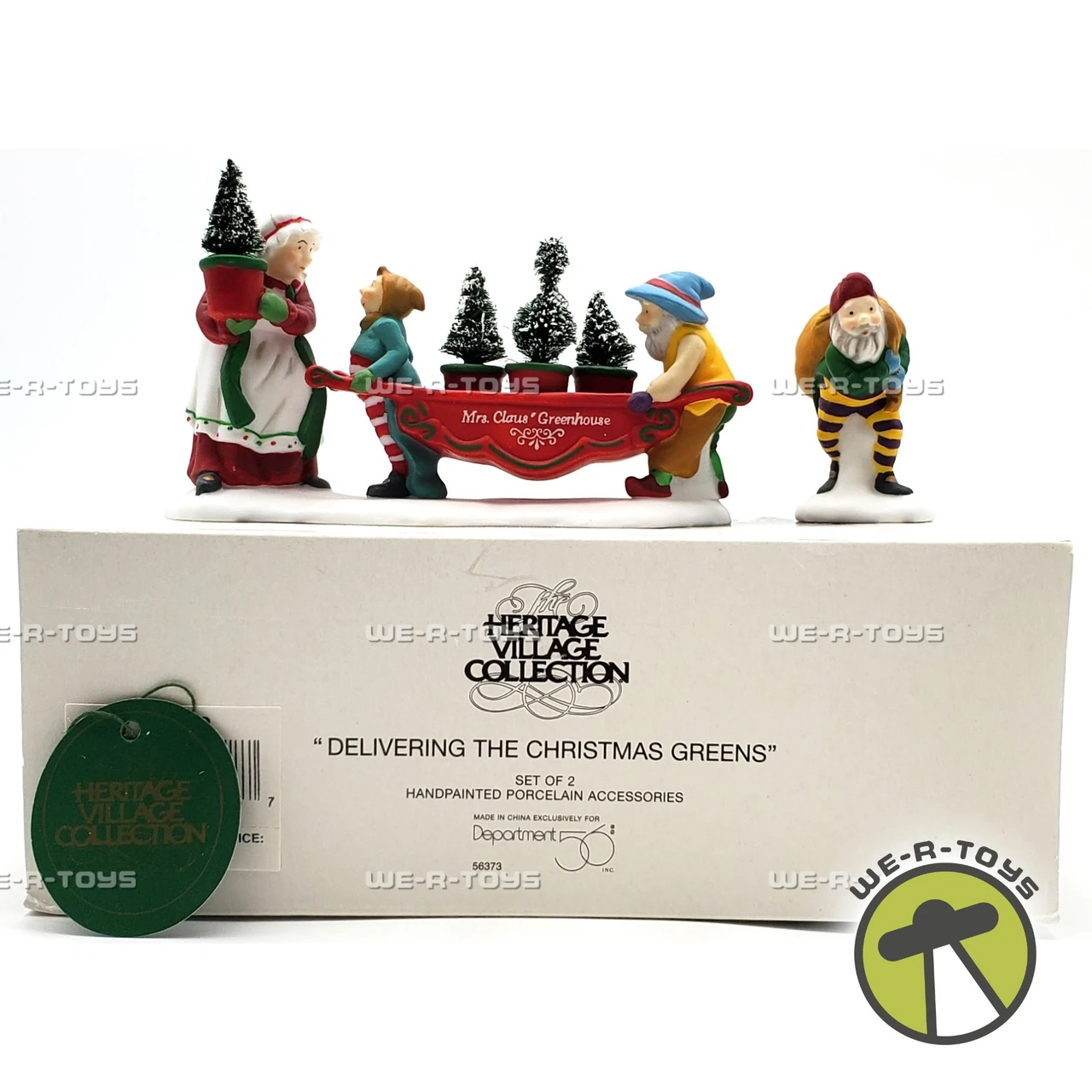 Department 56 Heritage Village Delivering the Christmas Greens 
