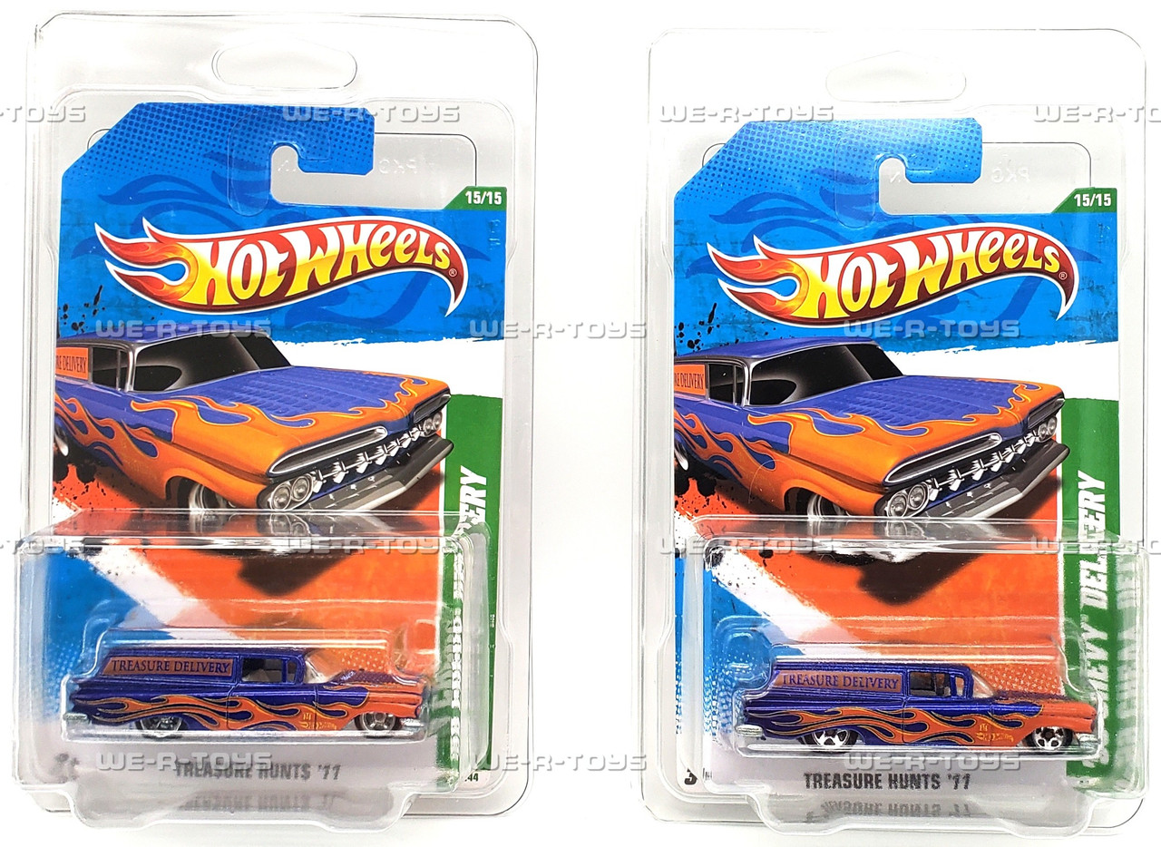 Hot Wheels Lot of 2 '59 Chevy Delivery Vehicle 15/15 Treasure