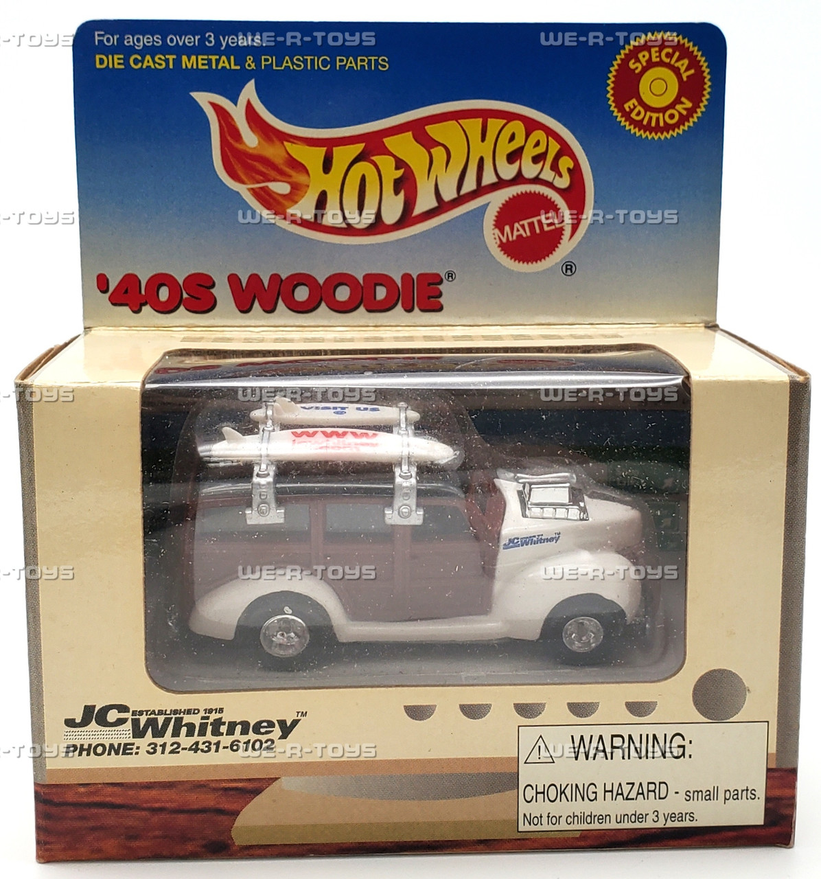 Hot Wheels Lot of 2 JC Whitney '40s Woodie Exclusive Vehicles 1999