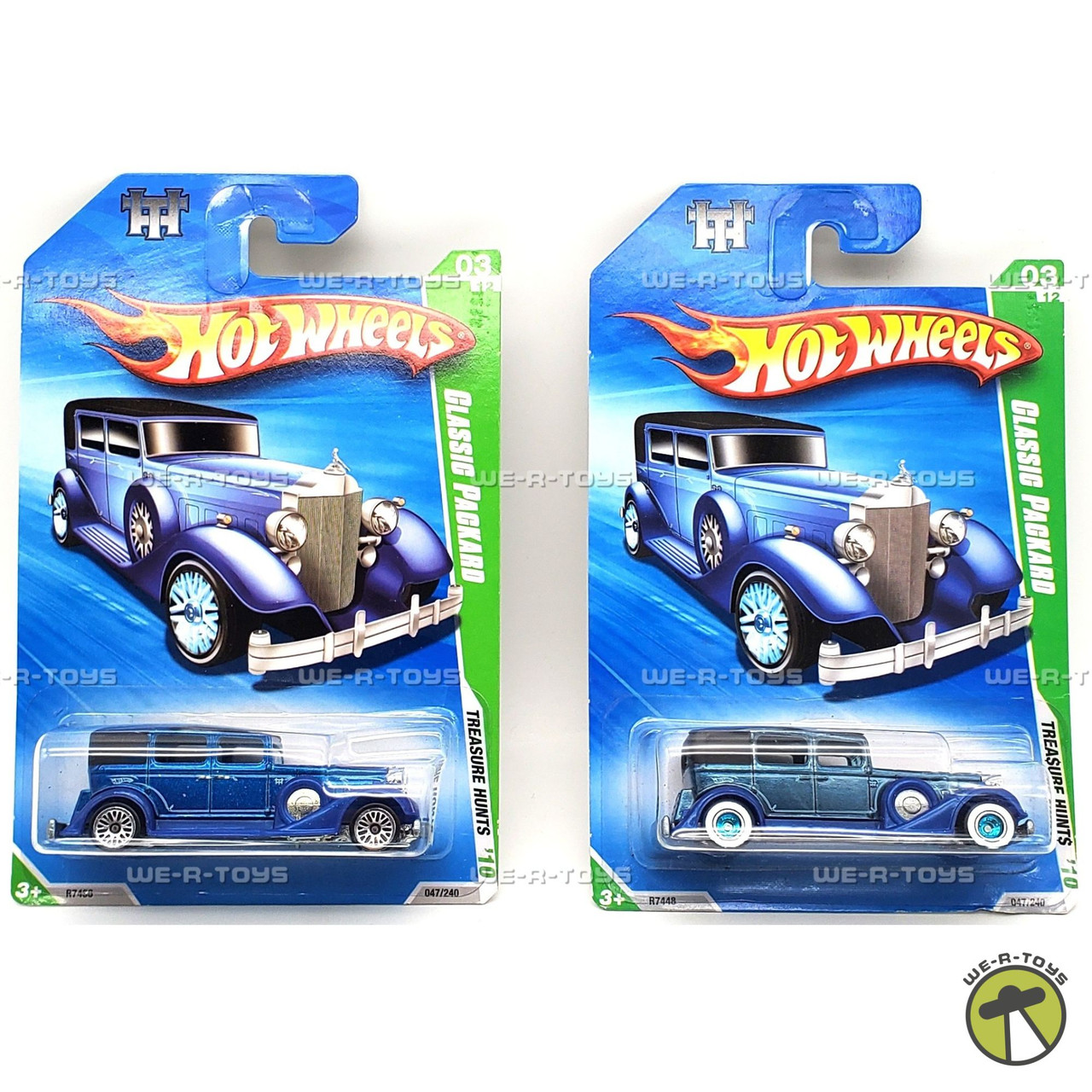 Hot Wheels Lot of 2 Classic Packard Vehicle 3/12 Treasure Hunts