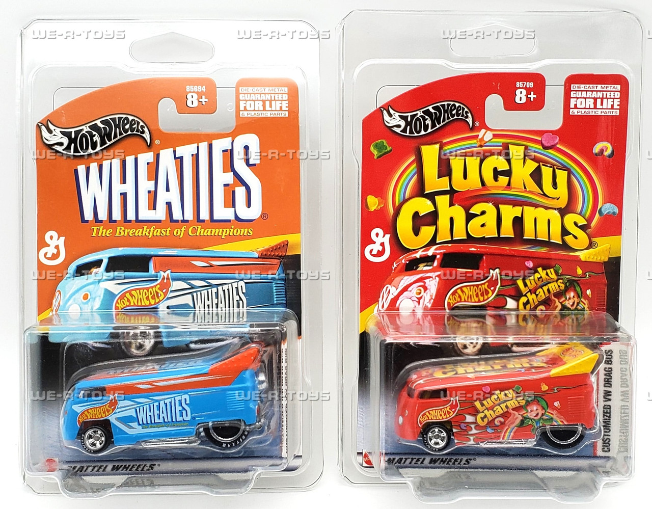 Hot Wheels Lot of 2 General Mills Promotions Customized VW Drag