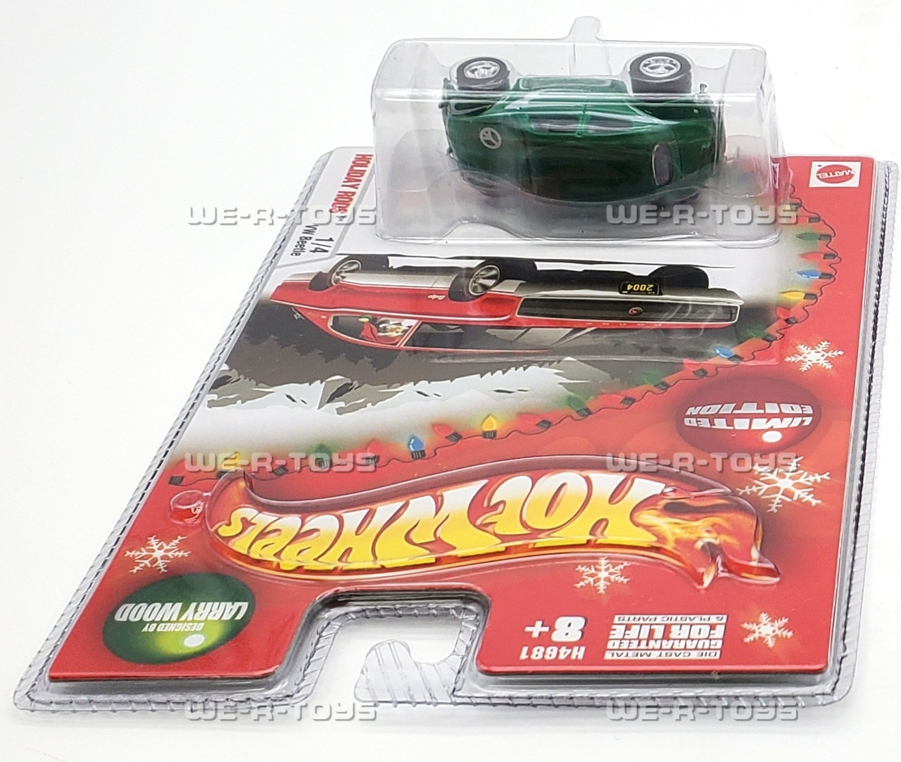 Hot Wheels Holiday Rods Green VW Beetle 1/4 Limited Edition 2004